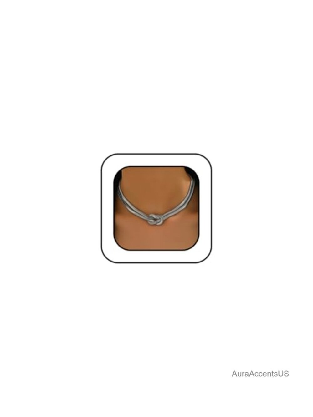 Chunky Knot Statement Necklace Snake Chain Choker Women